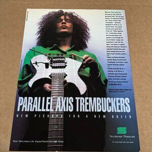 Blues Saraceno - SEYMOUR DUNCAN PICKUPS - Print Ad - 1994